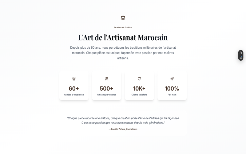 ZaharaShop – Artisanat Marocain — capture